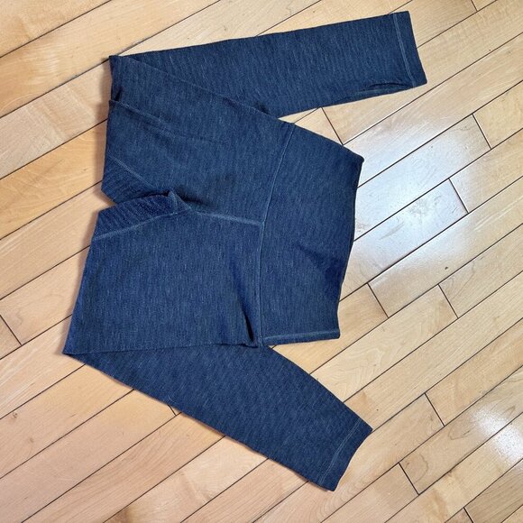 LULULEMON Grey Heathered Crop Leggings - size 4 - Picture 5 of 6